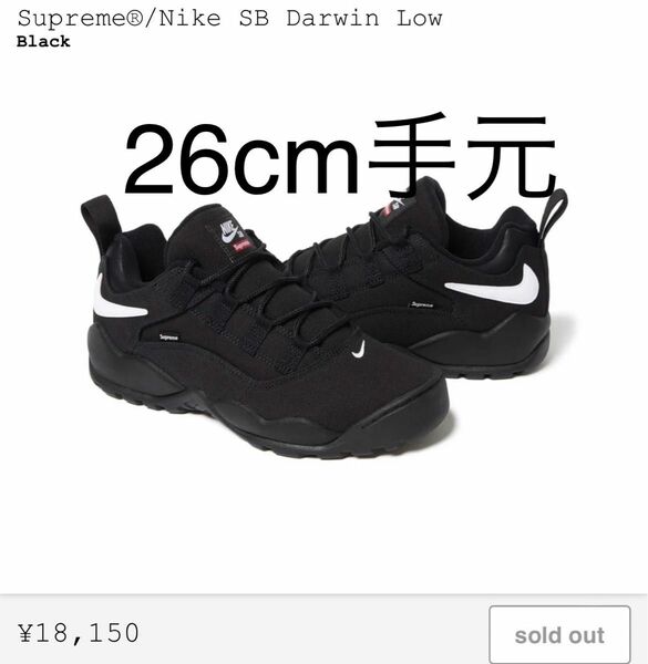 Supreme/Nike SB Darwin LOW black