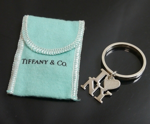  finest quality goods Tiffany key holder key ring I LOVE NY New York silver 925