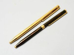 A702. S.T. Du Pont Dupont шариковая ручка Gold * лаковый кручение тип 2 пункт совместно / письменные принадлежности канцелярские товары 