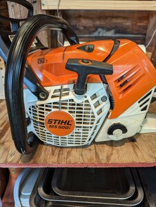 STIHL スチール チェンソーMS500iハンドルヒーター付！！実働品