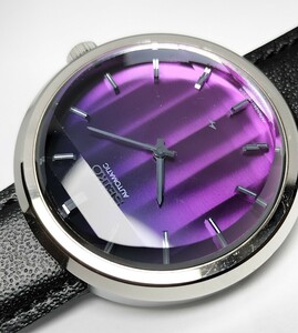  только нет 2.! Seiko Chariot самозаводящиеся часы наручные часы прекрасный лиловый циферблат цвет не пропускающее стекло 