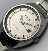 紳士用　エドックス　自動巻き腕時計　1970年代製　純正ブレスレット　メンテナンス済　クリスタルガラス交換済_画像3