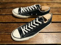 コンバース chuck Taylor チャックテイラー ct70 オールスター CONVERSE 三ツ星 OX ローカット LOW ブラック 28.5_画像2