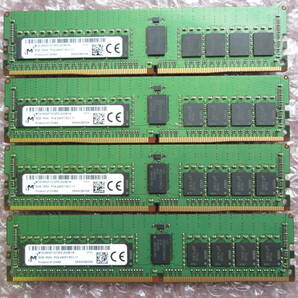 【合計32GB 8GB ×4枚セット】Micron MTA18ASF1G72PZ-2G3B1IK (PC4-2400T ECC REG 8GB) No.SC11の画像1