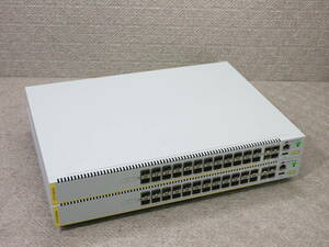 【2台セット】Allied Telesis / レイヤー3スイッチ CentreCOM AT-x510-28GSX / 最新ファームウェア x510-5.5.1-2.11.rel / No.T546