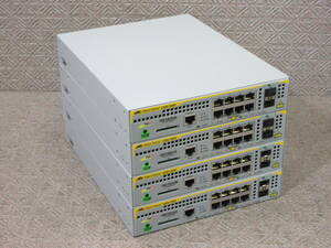 【4台セット】Allied Telesis / CentreCOM AT-x230-10GP / 最新ファームウェア x230-5.5.3-2.1.rel / L2スイッチ / 初期化済み / No.T560