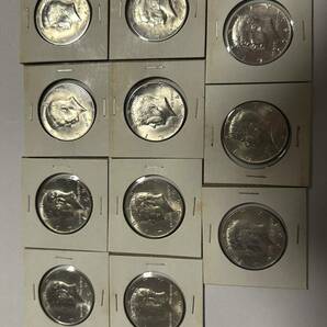 ★ アメリカ ケネディハーフダラー銀貨 1964年 美品 古銭 コイン 硬貨 まとめて11枚 コレクション コレクター品 ★の画像1
