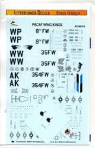 1/48アフターバーナーデカール Afterburner Decals AD48-014 F-16C Falcon Block 40/50 "PACAF Wing Kings"_画像2