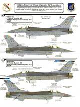 1/48アフターバーナーデカール Afterburner Decals AD48-014 F-16C Falcon Block 40/50 "PACAF Wing Kings"_画像5