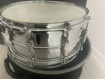 Ludwig LM402 or LB402 Pearl セミハードケース付き　ドラム スネアドラム スネア _画像4