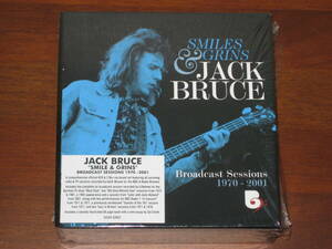 JACK BRUCE ジャック・ブルース/ SMILES AND GRINS BROADCAST SESSIONS 1970-2001 2024年発売 4x CD + 2x Blu-ray 輸入盤