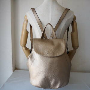 *GRES/ gray * shrink leather * rucksack * backpack * champagne gold *