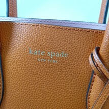 K #【商品ランク:B】 ケイトスペード kate spade レザー ゴールド金具 2way ショルダーベルト付 ハンドバッグ 手提げ トート 婦人鞄 _画像8