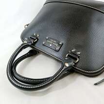 C ◎【商品ランク:B】ケイトスペード kate spade ロゴデザイン ゴールド金具 2way ショルダーベルト付 ハンドバッグ 手提げ トート 婦人鞄_画像6