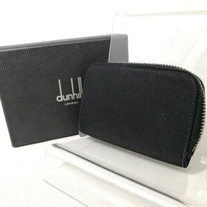 A Φ【商品ランク:B】 ダンヒル dunhill キャンバス ラウンドファスナー 6連 キーケース 鍵入れ ブラック 黒系 使いやすさ◎ の画像1