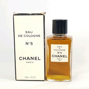 C 8 # 【 118ml ほぼ満タン 】 CHANEL N°5 シャネル ナンバーファイブ EDC オーデコロン BT ボトル 香水フレグランス 箱付き フランス製