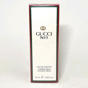 C 46 Φ [ 25ml новый товар нераспечатанный ] GUCCI No3 N°3 Gucci номер s Lee EDTo-doto трещина SP спрей духи аромат Германия производства 