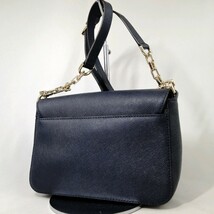 I Φ【商品ランク:B】 マイケルコース MICHAEL KORS ロゴメタル ゴールド金具 レザー ショルダー / クロスボディ バッグ 斜め掛け 婦人鞄_画像2