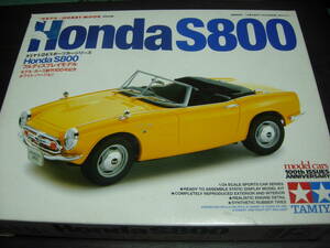  Tamiya 1/24 sport car series NO,190 Honda S800 model The Cars ..100 number memory white VERSION ( junk )