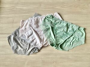 Wacoal ワコール yue ユエ 高級 ショーツ サルート salute 下着 dia ディア treffle レース ピンク 緑 ブラウン刺繍 