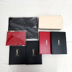  unused YVES SAINT LAURENT Yves Saint-Laurent pouch mirror 5 point summarize set cosme pouch case Novelty brand small articles mirror 