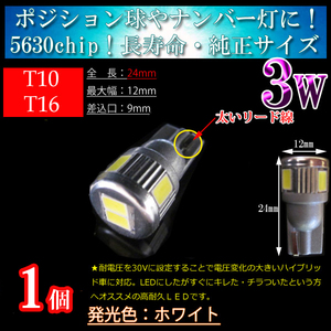 送料無料 【1球】ワゴンRスティングレイ MH21S MH22S MH23S 車検対応 ナンバー灯 ライセンスランプ T10 LED 6連 無極性 ホワイト