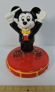 ☆02S■ミッキーマウス　レビュー　置物　陶器製■