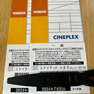 ユナイテッドシネマ 特別鑑賞券2枚