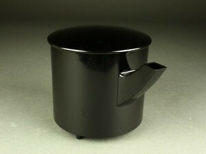 【宇】1652 真塗 木製 湯斗 水注 紙箱 茶道具