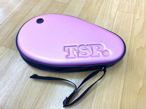 TSP 卓球ラケットケース ハードケース ピンク 中古