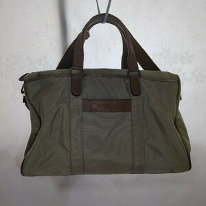 ジョルジュメミ 男女兼用 旅行バッグ 薄グリーン ナイロン製 USED良品