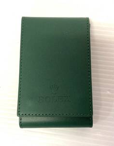 ★☆④美品 純正 ROLEX ロレックス 時計用携帯ケース 箱付き ウォッチケース グリーン 時計入れ トラベルケース 保存ケース 収納ケース☆★