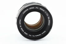 【 美品】キャノン CANON FL 50mm F1.4 MF Standard Lens #2118286_画像3