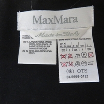 YSS4467★MaxMara/マックスマーラ ノースリーブワンピース 総柄 ドレス ひざ丈 ブラック サイズ36★A_画像5