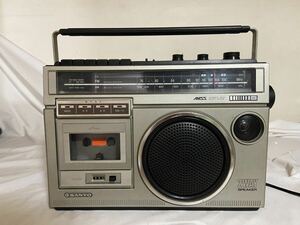 SANYO MR-G380 昭和レトロ AM&FMラジオ・カセットデッキ/サンヨー 