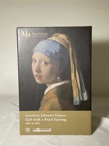 BE@RBRICK[Girl with a Pearl Earring 100% & 400%] жемчуг. уголок украшение. девушка Johannes Vermeerferu mail Bearbrick meti com игрушка 