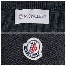 MONCLER モンクレール MAGLIONE マグリオーネ ジップアップ ダウンジャケット 切替 ニットコンビ ドライバーズニット 腕ワッペン Mサイズ_画像6