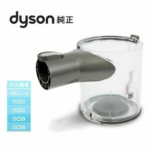 【F168】dyson(ダイソン) 純正 ダストカップ 適合 ： V6 →（ HH08 SV07 DC58 DC59 DC61 DC62）ごみ箱 クリアビン 掃除機 部品 パーツ