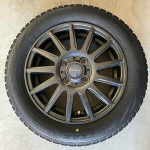 スタッドレスタイヤ　ホイールセット　4本　ブリザックVRX2 155/65R14