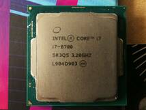 ■Core I7-8700 LGA1151■第8世代 動作品■_画像1