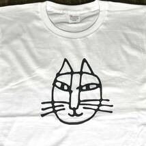 リサラーソン・猫・イラスト・半袖・Tシャツ・白・M_画像2
