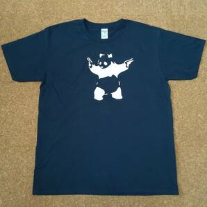 BANKSY・バンクシー・パンダ・大熊猫・Tシャツ・ネイビー・XL
