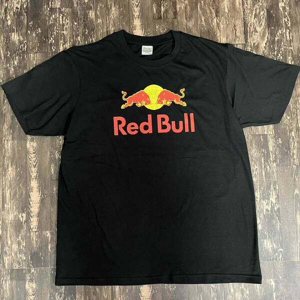 RED BULL ・レッドブル・プリント Tシャツ・黒・XL