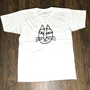 リサラーソン・猫・イラスト・半袖・Tシャツ・白・XL