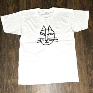 リサラーソン・猫・イラスト・半袖・Tシャツ・白・L