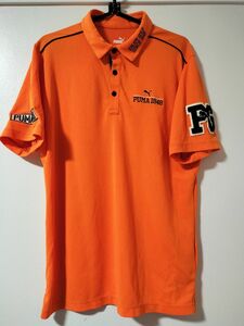 PUMAGOLF　ゴルフウェア ワッペン　半袖ポロシャツ　メンズLサイズ　プーマ GOLF スポーツ