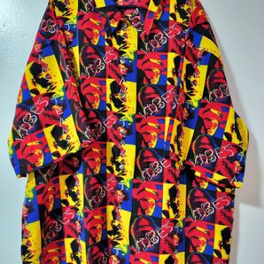 90sVIBESJEANS 総柄シャツ B系 HIPHOP ストリート XXL オーバーサイズ ゆるダボ