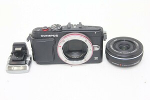 OLYMPUS ミラーレス一眼 PEN Lite E-PL6 EZレンズキット ブラックE-PL6 EZ LKIT BLK #0093-986