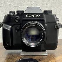 CONTAX AX 一眼レフ フィルムカメラ Carl Zeiss Planar 50mm F1.4 レンズ 55mm P-Filter TLA 360 専用ケース_画像2