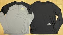 NIKE Trail メンズ 灰色L 黒XXL ロングTシャツ ロングスリーブシャツ ロンT ナイキ トレイル ランニング ウェア_画像1